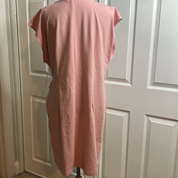 Nine West Side Tie T Shirt Dress XL Light Pink - Picture 4 of 6
